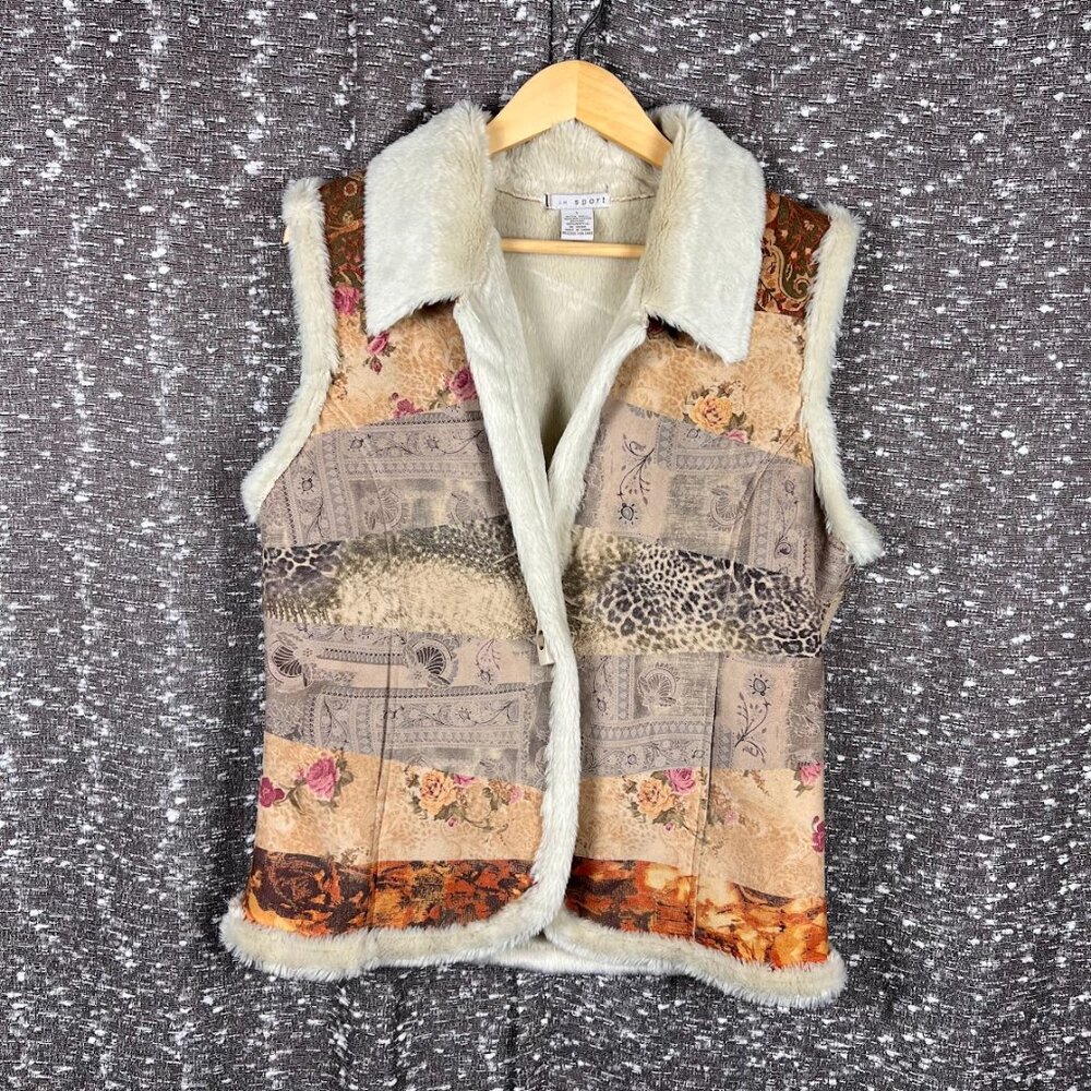 LH Sport Faux Fur‎ Vest Block